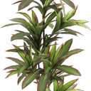 VIAGDO Dracaena Silk Plant Artificial 5ft Faux House Plants with Red Leaf Margin Fake Yucca Palm Trees in Pot Realistic Dragon Tree for Living Room Home Office Decor Indoor Outdoor
