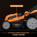 LawnMaster MEB1216K Electric Lawn Mower 16-Inch 12AMP