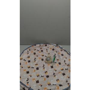 IELJYEQ Interactive Cat Toy Ball Track, Interactive Cat Toy Automatic Moving with Motion Activated Hide Seek Rolling Chase for Indoor Play Rechargeable Blue