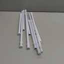AIZESI Spring Tension Curtain Rods Short Tension Rod (White,28" to 38"-4Pcs)