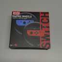 Orzly Steering Wheels for Nintendo Switch & OLED Console JoyCons, Racing Wheels for Mario Kart 8 Deluxe [Mariokart Switch Steering Wheel Joycon Controller Attachment Accessories]-TWIN PACK [2X Black]