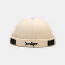 4 Pack Docker Hat Brimless Hats Skullcap Beanie Hat Cap for Men Women Corduroy Retro Style Rolled Cuff Harbour Hat