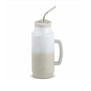MANNA Poseidon Stainless Steel Timber 64Oz White & Grey