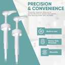 Gallon Pump Dispenser - for Plastic or Glass Bottles  Heavy-Duty Leak Proof for Commercial and Household Use - Plastic Pump for 1 Gallon Jug  Non-BPA Plastic (Pack of 4)