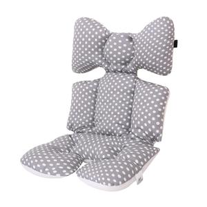 Baby Seat Pad Liner for StrollerSoft and Breathable3D Air Mesh Cotton Universal Baby Stroller Cushion (Grey Point)