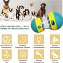BSISUERM Dog Puzzle Toy Adjustable Treat Dispensing Ball Food Dispenser Tough Slow Feeder Puppy Enrichment Training Toy Pet Interactive Chase Toys for Small Medium Large Dogs to Keep Them Busy, Green