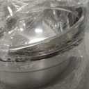 Stainless Steel Salad Bowl with Lid, Extra Large Metal Bowl with Serving Utensils for Preparing, Mixing, Marinating, and Serving with Anti-slip Bottom, Unbreakable Kitchen Bowls 7QT