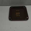 Vlando Valet Tray for Men Women, Nightstand Organizer Vanity Catchall Holder for Dresser Desk Storage Bedside, Travel PU Leather Jewelry Key Bowl Coin Watches and Candy Entryway Tray - Large, Brown