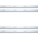 4 Pcs Adjustable File Bar for Inside a File Cabinet Drawer Cabinet Rails Left to Right Dimension, The Bar Adjusts from 23.5'' to 42'' (Silver)