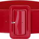 Stretchy Wide Women Belts Elastic Vintage Belts for Women Fashion Ladies Waist Belt for Dress (L)