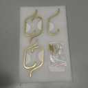 Wall Hook for Hanging Coats - Stainless Coat Hook 5 Pack Wall Mount for Backpack, Bag, Keys and Towel, Double Hook in Closet, Entryway, Door, Bathroom and Farmhouse, Hold Up to 22Lbs, Gold.