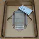 Pyrex Freshlock Glass Food Storage Container, Airtight & Leakproof Plastic Locking Lids, Freezer Dishwasher Microwave Safe, 4 Cup (Square)