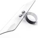 Motorcycle Front Fork Wind Deflectors with Brackets for Honda Shadow VT1100 VT750 VTX1300, for Kawasaki Vulcan Classic VN1500, for Yamaha V-Star XV950 XVS1100 XVS1300 Leg Wind Deflector (Clear)
