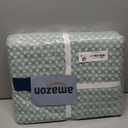 Bedsure Cooling Cotton Waffle Oversized King Blanket - Lightweight Breathable Blankets Rayon Derived from Bamboo for Hot Sleepers, Luxury Throws for Bed and Sofa, Mint Green, 120x96 Inches