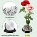 Flower Frog Vase Kit, Ikebana Flower Arrangement, Ceramic Water Drop Flower Pot & Flower Frog Flower Arrangement Vase Kit (White Small Size)