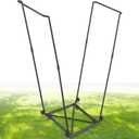 FEED GARDEN Trash Bag Holder, Outdoor Metal Leaf Bag Holder Stand, Garbage Bag Frame Holder for 30-45 Gallon Bags for Leaves, Camping, Yard Weeding, Lawn Party