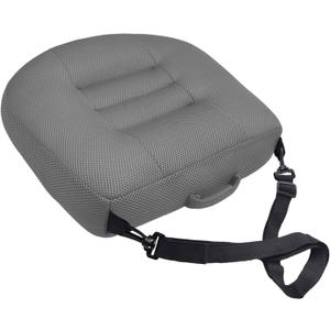 Universal Booster Seat Cushion with Adjustable Height, Breathable Mesh Portable Design with Straps, Improve Vision Improve Sitting Posture Stress Relief Driving Office Family Outdoor - Gray