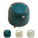 AIWE7D 0.4 Gallon Small Can Kitchen Garbage Can Mini Bathroom Cans with Lid Waste Basket for Office Bedroom Desktop Waste Bin (OD Green)