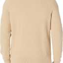 Amazon Essentials Men's Oversized Crewneck Sweater, Textured, Loose Fit (XS)
