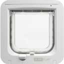 SureFlap - Sure Petcare Microchip Cat Flap, White, Scans Pet's ID on Entry, Check Your Cat's Size,Flap Opening is 4 3/4 (H) by 5 5/8 (W)