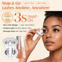 LASHVIEW Upgrade Magnetic Eyelashes with Applicator Soft Magnetic Eyelashes Natural Look Reusable No Glue Needed Easy to Wear and Remove (YT15)