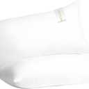 Digital Decor 100% Cotton Luxury Hotel Pillows Standard Size Set of 2, Cooling Hypoallergenic Down Alternative Bed Pillows for Sleeping, Medium Support for Side & Back Sleepers, Made in USA, 26" x 20"