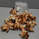12 Pcs Giraffe Stuffed Animal Bulk 6'' Stuffed Giraffe Plush Toy Soft Safari Plush Zoo Wild Animal Party Decoration Cute Tiny Keychains for Back to School Kid Girl Boy Birthday Forest Party