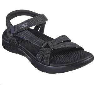SKECHERS Women's GO Walk Flex Sandal - Illuminate Hands Free Slip-ins Fisherman (10, Black/Black)