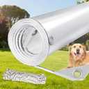 Clear Tarps Heavy Duty PVC, Transparent Tarp Durable Waterproof Dustproof Windproof, Tarpaulin with Grommets & Ropes for Greenhouse, Patio, Garden, Pavilion, Chicken, Porch, Outdoor (3.3' x 8.2')
