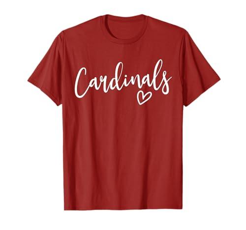 Cardinals School Cardinals Sports Team Women's Cardinals T-Shirt, 3XL