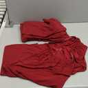 PRETYZOOM Chair Cover Removable Washable Dining Chair Protector Stretchable Slipcover for Restaurant Home Use Wrinkle Resistant Stylish Solid Color Design (45X50X0.5cm, Red)