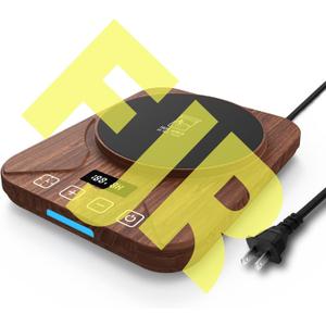 Sourdough Starter Warmer Mat - 24H Timer - Precise 1F Thermostat Control (70-100F) - Smart Memory Warming On/Off - Fits Jars Up to 40oz - Perfect for Home Baking (Brown)