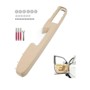 Front Left Driver Side Armrest Repair Kit Fit for Chevy Silverado Suburban Tahoe Avalanche for GMC Sierra Yukon 2010-2014 Door Panel with Release Handle Above Armrest,Tan
