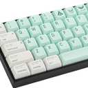 XDA PBT Key Cap, 139keys Dye Sublimation Forest Green Custome Key Cap Set for Cherry/Gatron MX switches 60 Percent/68/61 Gaming Mechanical Keyboard (Forest Green)