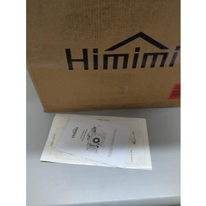 Himimi 80FT + 6.5FT Retractable Air Hose Reel, Wall Mount Pneumatic Hose Reel for Garage Workshop, Automatic Rewind, 3/8" x 80' Hybrid Air Hose with Brass Fittings + Bend Restrictors, 300PSI (Blue)