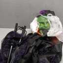 JOYIN 72 Halloween Hanging Witch Decorations Outdoor, Flying Talking Ghost Decor Light Up Eyes Sound Activated, Outside Indoor Haunted House Prop for Lawn Yard Garden, Purple