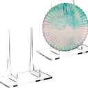 2 Pcs Acrylic Book Stand, Clear Easel Stand for Display, Acrylic Plate Picture Frame Display Holder for Picture Book Decorative Plate Platter Photo(10 x 5 x 9 Inch)