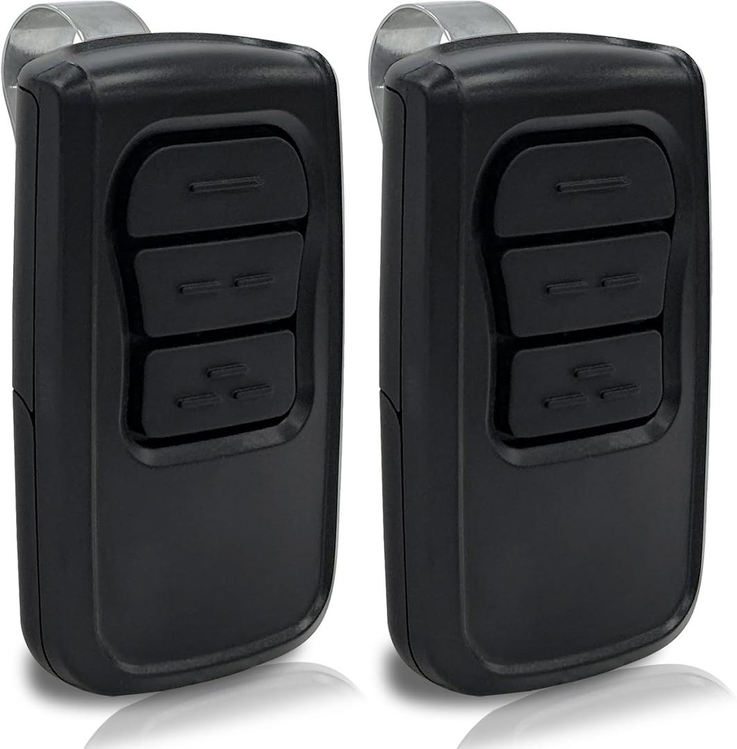 GM3T-R 3-Button Garage Door Openers Remote, Replacement for Genie Remote, Works with Genie Most Garage Door Openers Since 1995, Replacement for GM3T-BX/G3T-R/G3T-A/AT95/ACSRS, 2Pack