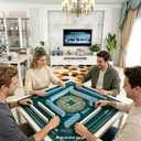 33x33 Inch American Mahjong Neoprene Game Table Mat (Green)