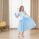 Cinderella Dresses For Girls Little Kids Toddler Princess Fancy Dress Up Clothes + Accessories Halloween Christmas Carnival Birthday Party Role Play Cosplay Costume Blue, Size 110