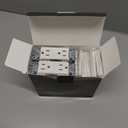 BESTTEN 20 Pack 15 Amp Decorator Wall Receptacle Outlet, Non-Tamper-Resistant, Wallplate Included, 15A/125V/1875W, UL Listed, White