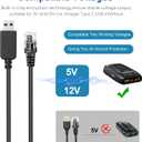 Radar Detector Cable, USB to RJ11 Plug Radar Detectors Charging Kit,for Escort Passport 7500 9500i Max360 Unide R4 DFR8 Beltronics Cob'r'a DualPro 360 Radenso XP etc Radar Detector(RJ11-3.3FT)