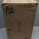 ALA Teak Corner Teak Wood Bath Spa Shower Stool Corner Table Bench Stool Fully Assembled Brown, Medium