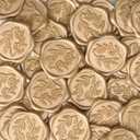 UNIQOOO Wax Seal Stickers - Olive Branch Wedding Invitation Envelope Seal Stickers, 100 Pcs Self- Adhesive Prosecco Metallic Lignt Gold Sticker, Perfect for Invitation, Christmas, Gift Wrapping