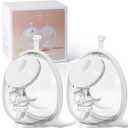 NCVI Collection Cup Accessories for Wearable Breast Pump 3110/8787/8786/8122-3, 5oz Breast Milk Cups Match with 21/24 Silicone Flanges Compatible with medela/momcozy/Spectra, 2 Pack