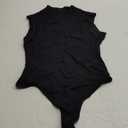 PUMIEY Women's Mock Turtle Neck Sleeveless Bodysuit Sexy Tank Tops Sharp Collection, L