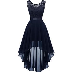 BeryLove Women's Short Homecoming Dresses for Teens Sleeveless Flowy A Line Wedding Guest Lace Formal Dress S