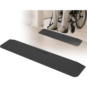 Ruedamann 2200 lbs Heavy-Duty Threshold Ramp, 1" Rise Rubber