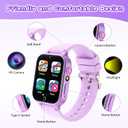 Kids Smart Watches Girls Age 5-12, 26 Games High-Resolution Touchscreen Kids Watch with Video Camera Music Player Pedometer Flashlight 12/24 hr Educational Toys Birthday Gifts for Girls Ages 6 7 8