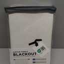 100% Blackout Shield Linen Blackout Curtains for Bedroom 96 Inches Long, Back Tab/Rod Pocket Living Room Drapes, Thermal Insulated Blackout Curtains 2 Panels Set, 50" W x 96" L, Light Cream